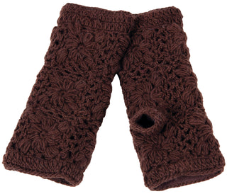 Flower Crochet Handwarmers2