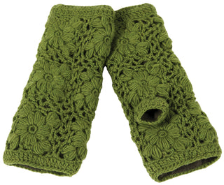 Flower Crochet Handwarmers2