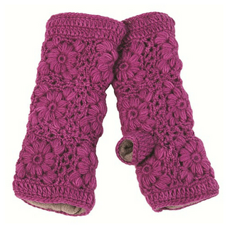 Flower Crochet Handwarmers2