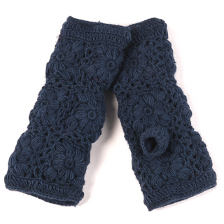 Flower Crochet Handwarmers2