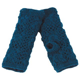 Flower Crochet Handwarmers2