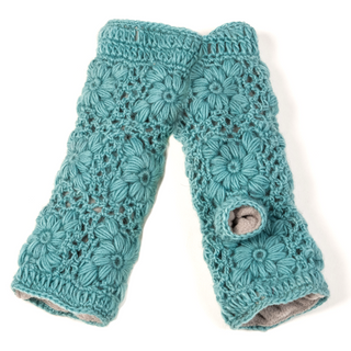 Flower Crochet Handwarmers2