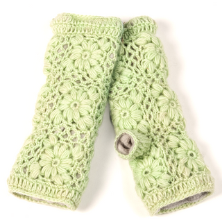 Flower Crochet Handwarmers2