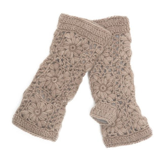 An SEO-optimized product description for a pair of Flower Crochet Handwarmers.