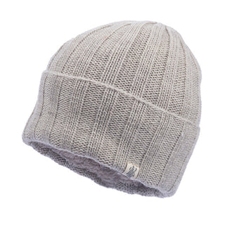 The north face Ribbed Beanie hat in beige.