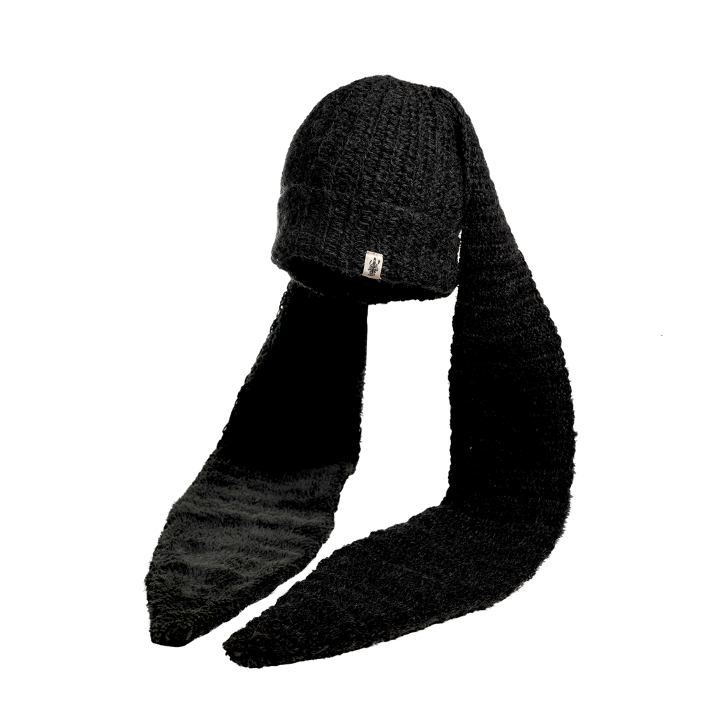 aeae EARFLAP BEANIE チャコール aeae EARFLAP BEANIE チャコール