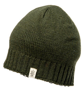 A Rib Band Beanie from Nepal on a white background.