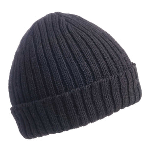Hand Knit Clyde Rib Fold Cap