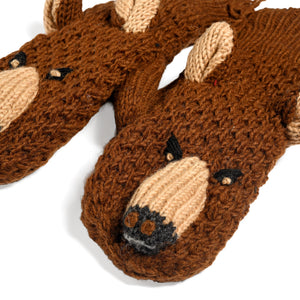 Hand Crochet Grizzly Mittens