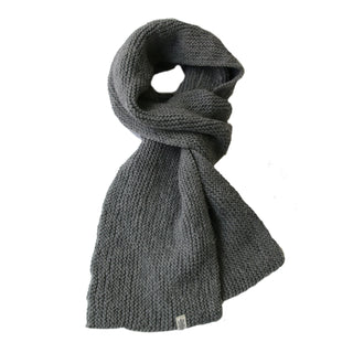 A handmade Roam Scarf on a white background.
