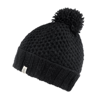 A handmade Rutland Beanie with a pom pom.