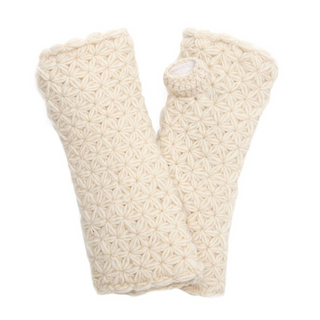 A pair of I See Stars Merino Handwarmers isolated on a white background.