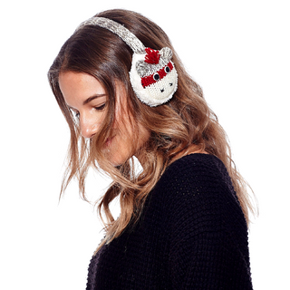 Cute Monkey Earmuffs with adjustable straps.