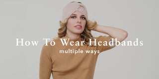 a women wearing headbands in multiple ways