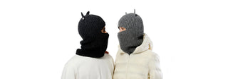Nirvanna Designs' hoods collection - hand-knitted wool winter hoods for women and men