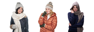 Nirvanna Designs' women outlet collection - hand-knitted wool winter fashion accessories for women at 50% off