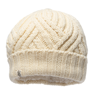 The Journey Rib Fold Beaniewomen's wool cable knit beanie.