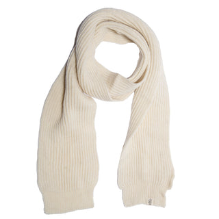 A white Laurent Scarf on a white background.