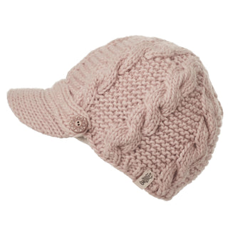 A versatile, pink Equestrian Hat with a button.