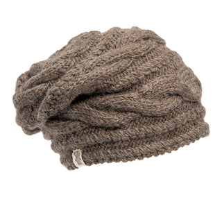 A women's Triple Braid Cable Slouch with water-resistant technology on a white background.
