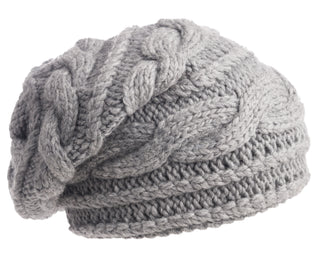 A Triple Braid Cable Slouch with water-resistant technology on a white background.