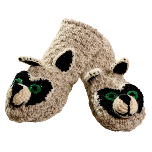 Crochet Rockey Racoon Mittens – nirvannadesigns display picture 1
