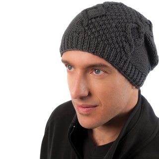A man wearing a Sectional Slouch hat.