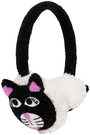 Hand Knit Cat Earmuffs