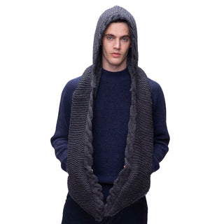 2 pocket scarf hood