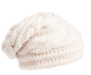 A Triple Braid Cable Slouch with water-resistant technology on a white background.