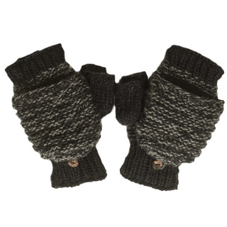 A pair of Speckle Knit Mittens on a white background.