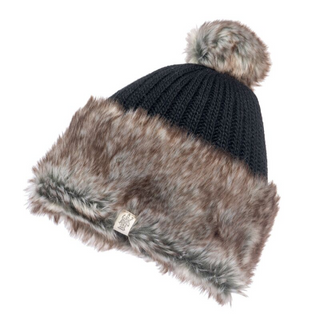 Dakota Cap with Faux Fur Band and Pom