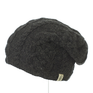 A handmade in Nepal, Oslo Braid Knit Slouch displayed on a white background.
