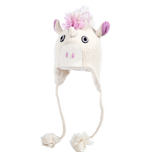 Hand Knit Unicorn Hat